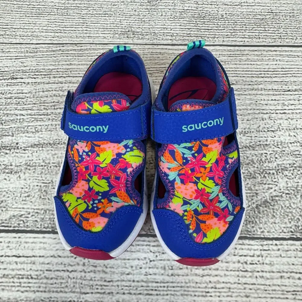 Saucony Girl's Bright Summer Quick Splash Water Sneakers Size 7